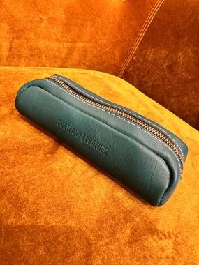 Portland Leather Teal Travel Pouch